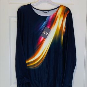 C.O.S.Y Long sleeve Top. Size:US8. Very light and soft fabric.